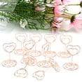 thumbnail image 4 of Heart Shaped Metal Table Number Holder Sturdy for Home Office with Place Card Holder, 4 of 7