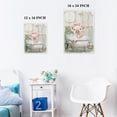 thumbnail image 4 of WFSposter Pink Pig Bathroom Wall Art:Cute Animal Framed for Bedroom,Living room,Kitchen and Bathroom(12"x16"x1 Panel), 4 of 6