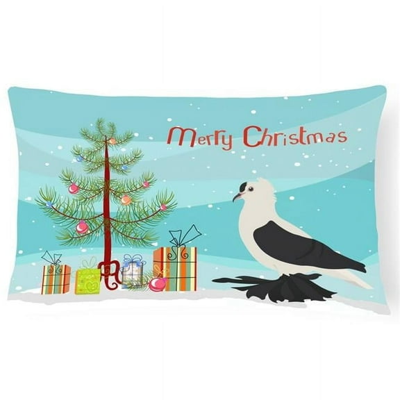 Carolines Treasures BB9313PW1216 Saxon Fairy Swallow Pigeon Christmas Canvas Fabric Decorative Pillow, Teal, 12H x16W,