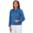 thumbnail image 4 of Alfred Dunner Womens Petite Classic Fit Denim Jacket, 4 of 5