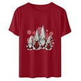 thumbnail image 6 of jsaierl Women's Christmas Shirts Short Sleeve Gnomes Graphic Tops Casual Crewneck Shirt Bleached Oversized Tees Blouse Top Women Fall Fashion 2025, 6 of 6