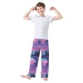 thumbnail image 2 of FORMRS Boys Pajama Pants with Pockets Size 9-10Y Kids Lounge Sleep Bottoms, Neon Jellyfish, 2 of 8
