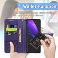 thumbnail image 3 of case for Samsung Galaxy Z Fold3 5G Wallet Case,3D Butterfly Embossing Slim Flip PU Leather with Magnetic Closure Credit Card Slots Holder Phone Cover for Samsung Galaxy Z Fold 3 Rhinestone Deep Purple, 3 of 7