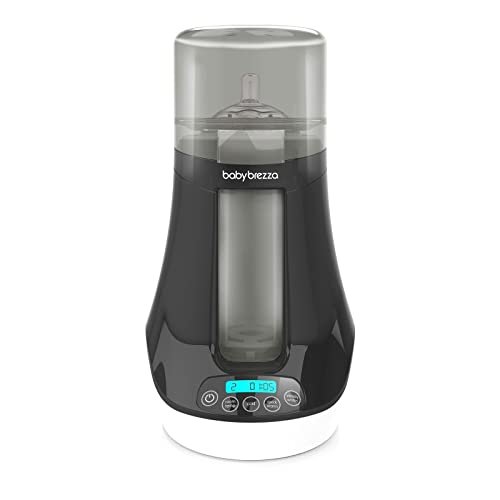 Baby Brezza Electric Baby Bottle Warmmer, Breast milk warmmer + Baby Food Warmmer and Defroster - Universal Warmer se adapta a todos los biberones: vidrio, plástico, pequeño, grande + recién nacido -