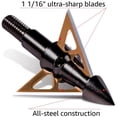 thumbnail image 3 of New Archery Products Thunderhead Nitro 100Gr X Bow Broadhead, 3 of 3