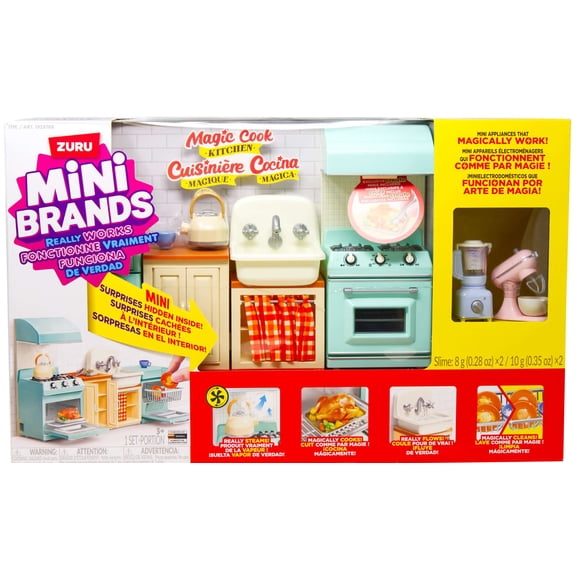Mini Brands! Really Works Magic Cook Kitchen Playset [with Bonus Appliances!]