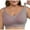 Pink, variant on Pull on Bras for Women Plus Size Wireless Mesh V-Neck Full Cover Seamless Soft Everyday Bralettes Khaki XXL