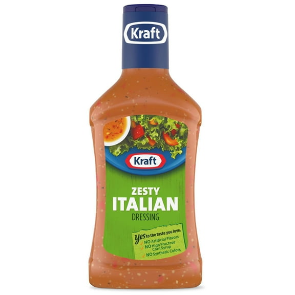 Pack Of 2 Kraft Zesty Italian Dressing - 16 oz (Packaging May Vary)