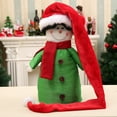 thumbnail image 4 of Callipe Christmas Santa Hat Ultra Long Plush Ball Decor Thick Keep Warm Anti-slip Red Festive New Year Party Cosplay Photo Porp Holiday Headwear, 4 of 8
