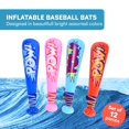 thumbnail image 2 of ACOWAY Inflatable Baseball Bat - Set of 12 - Toy Plastic Inflatable Bat for Kids & Toddlers - Inflatable Toys in Bulk - Ideal for Backyard Fun with Baseballs - 4.3x15.7x4.3 Inches, 2 of 6