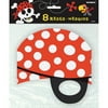 Pirate Party Masks, 8ct