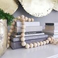 thumbnail image 6 of D-GROEE Beads 37.5in Wood Bead Garland Rustic Country Decor Prayer Nordic Beads Big Wall Hanging Decor, 6 of 7