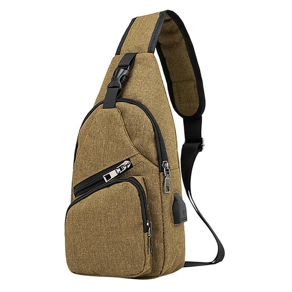 zttd sling bag for men women shoulder backpack chest bags crossbody daypack with usb cable for hiking camping outdoor trip a