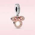 thumbnail image 3 of Disney-abalorio de plata de ley 925 para mujer, dije con forma de corazón, Bella, compatible con pulsera pandora original, joyería, regalo de amor, 3 of 4