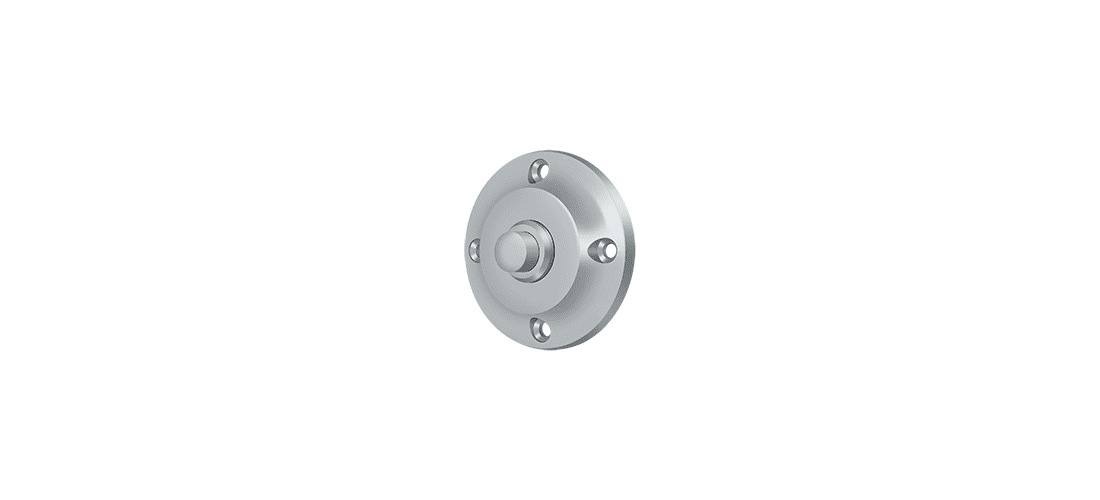 Deltana BBR213U26D Bell Button, Round Contemporary in Brushed Chrome
