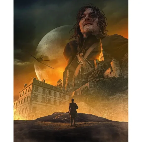 Full Round Drills The Walking Dead Daryl Dixon Diamond Painting Kit DIY Cross Stitch Rhinestone Mosaic Home Decoration Gift