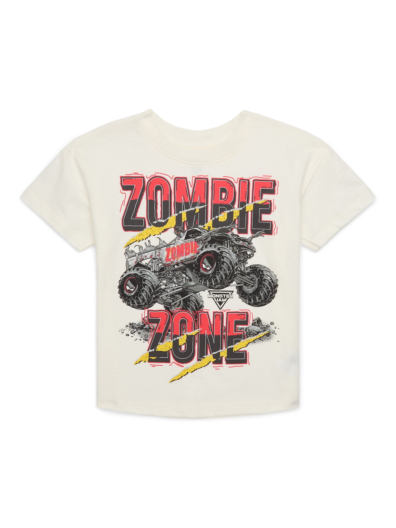 Monster Jam Toddler Boys Zombie Zone Graphic T-Shirt with Short-Sleeves, Sizes 12M-5T