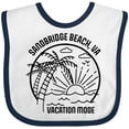 thumbnail image 3 of Inktastic Summer Vacation Mode Sandbridge Beach Virginia Boys or Girls Baby Bib, 3 of 4