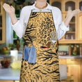 thumbnail image 6 of Animal Print Pattern Apron-Garden Aprons for Women with Pockets-Cotton Linen Waterproof Kitchen Cooking Gardening Aprons Adjustable for Kitchen,Cooking,BBQ and Salon 33x27 Inch, 6 of 7