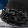 thumbnail image 4 of Slccxzc Elegant Adjustable Fedora Flower Decorated Bowler Hat Versatile Simple Design Dome Top Hat For Party, 4 of 7