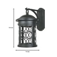 thumbnail image 2 of Designers Fountain 31111-ORB Ellington Applique Murale Extérieure Lanterne, Bronze, 2 of 4