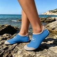 thumbnail image 2 of Heydday Water Shoes for Womens, Quick Drying Mens Barefoot Shoes, Non- Lightweight Unisex Aqua Shoes, Beach Swim Shoes for River Hiking Surfing Diving Vacation(Blue/35), 2 of 6