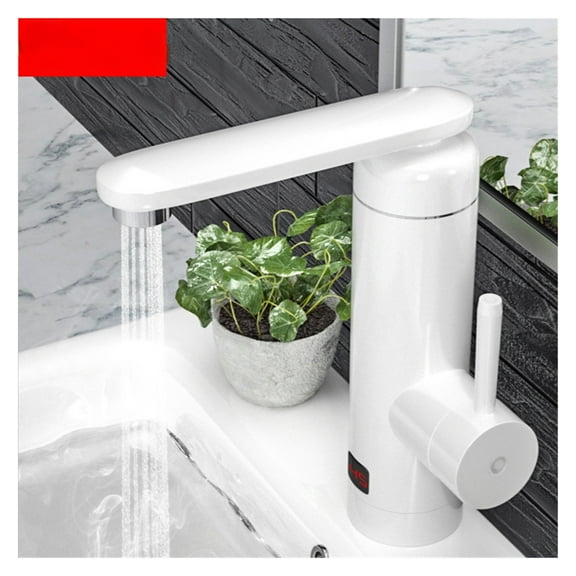 Stainless Steel Electric Water Heater Temperature Display Kitchen Tankless Instant Hot Water Faucet 3000W ,Rapid Water Heating