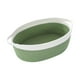 thumbnail image 1 of Cesta de cuerda de algodón 30x20x12,5 cm Cesta de almacenamiento multiusos para estantes Cesta tejida blanco verde, 1 of 9