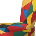 thumbnail image 4 of Designart "Colorful Base Run" Multi-Color Abstract Upholstered Accent Chair - Modern Arm Chair For Living Room, 4 of 7