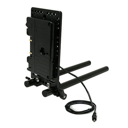 Core SWX 15mm Rail Mount Cheese Plate with 3-Stud Battery Plate and 18 Regulated 8V Cable for Canon C100/C100MK2