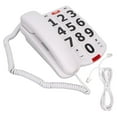 thumbnail image 1 of Elderly Telephone,Big Button Phone Simple Elderly Landline Phone Large Button Landline Phone Enhanced Features, 1 of 9