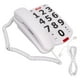Téléphone à Gros Bouton, Classique Facile à Composer le Volume Réglable Facile à Voir les Téléphones Fixes à la Maison pour les Personnes Âgées pour la Maison – image 1 sur 8