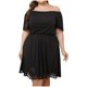 thumbnail image 4 of Vestido quemado grande de manga corta para mujer Fridja  bnh214, 4 of 9