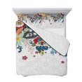 thumbnail image 7 of Bohemian Floral Twin Size Down Alternative Comforter, Lightweight Comforter Quilt Bedding Set with Pillow Shams Retro Abstract Flowers Boho Ethnic All Seasons Bed Comforter Duvet Insert 68"x86", 7 of 7