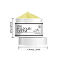 thumbnail image 3 of Pisexur Belleza Maquillaje Crema de ñame silvestre para mujeres Crema de ñame silvestre orgánica Hidratante Crema de ñame para el síndrome premenstrual Alivio de la menopaupara mujeres y hombres, 3 of 9
