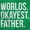 Irish Green, variant on Worlds Okayest Father Funny Dad Gift Men's Graphic T Shirt Tees Brisco Brands L