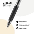 thumbnail image 2 of Gel Pen Uni-Ball 207 Needle 0.7mm Black 5 Pack, 2 of 7