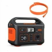 Jackery Portable Power Station Explorer 500 and 5m Extension Cord, 510Wh Solar Generator Lithium Battery with 500W AC Outlet for Outdoors Camping Travel Hunting Blackout