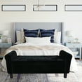 thumbnail image 3 of Fionafurn Velvet End of Bed Storage Ottoman Bench,19.7" D x 51.2" W x 20.5" H, Black, 3 of 8