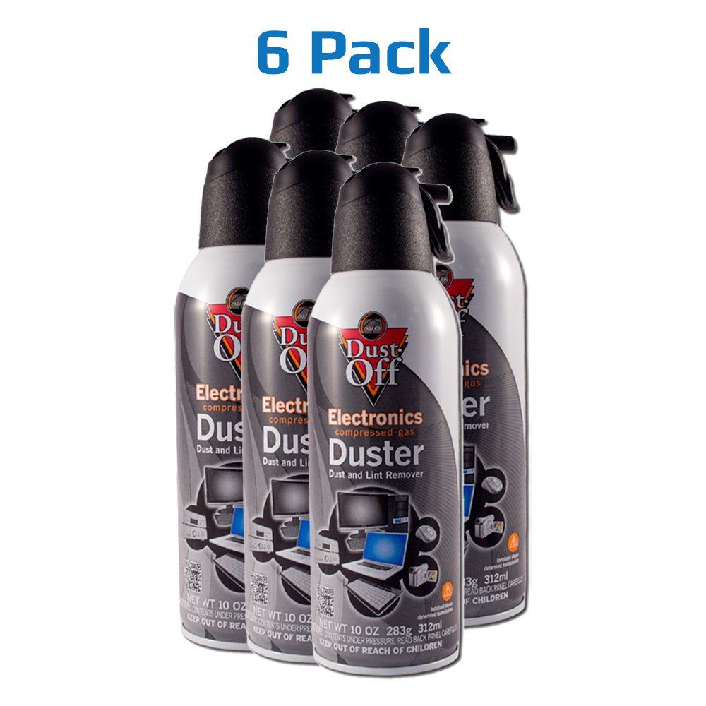 6Pack Falcon DustOff Compressed Air Electronics Lint Duster 10oz