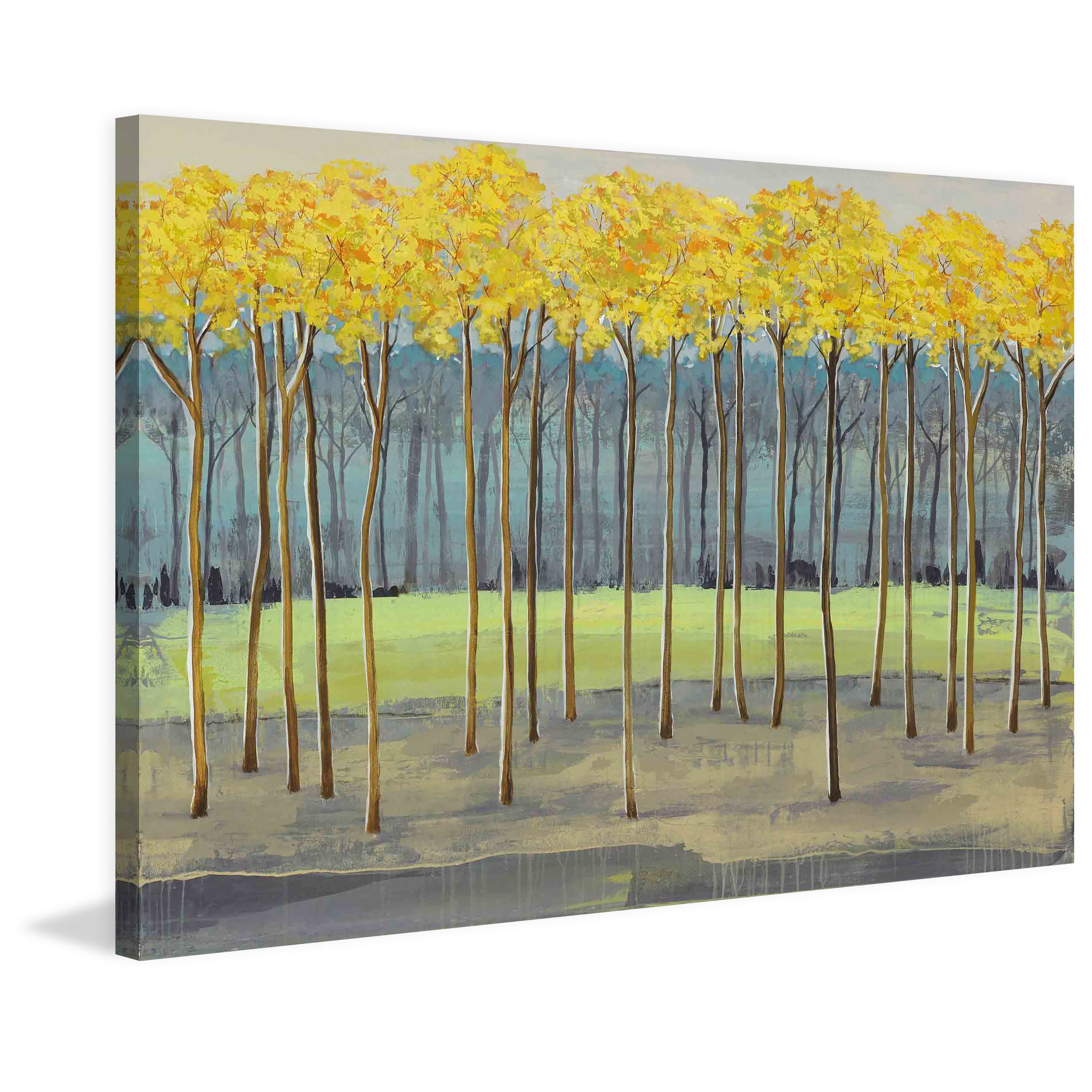 Marmont Hill "Fresh Foliage I" Painting Print on Wrapped Canvas
