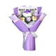 thumbnail image 4 of Ramo de flores de ganchillo, ramo de punto hecho a mano, flores artificiales para la madre Rosa púrpura, 4 of 9