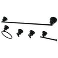 thumbnail image 1 of Kingston Brass BAH8230478MB Concord 5 Piece Bathroom Accessory Set, Matte Black, 1 of 1