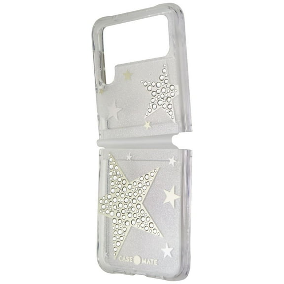 Case-Mate Sheer SuperStar Case for Samsung Galaxy Z Flip3 5G - Silver/Gold/Clear