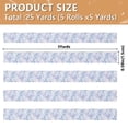thumbnail image 3 of 5 Rolls Christmas Ribbon 1.5 inch Wide Decorative Ribbon for Gift Wrapping and Holiday Decorations Light Purple and Blue Marble, 3 of 7