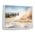 thumbnail image 2 of Designart "Beige Geyser Horizon In Minimalism" Geyser Floater Framed Wall Art Prints, 2 of 5