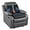 Black, variant on Extra Thick Recliner Chair Cushion with Lumbar Support Pillow for Elderly, 4.5" High Density Foam Seat Cushion, Breathable Fabric, 20"x20" Extra Large & Non-slip for Recliner, Office, Dark Grey