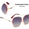 thumbnail image 4 of Gafas de sol retro europeas y americanas de montura grande, gafas de sol de moda, hechas de TAC y metal, 4 of 5