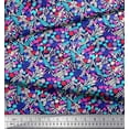 thumbnail image 2 of Soimoi Cotton Cambric Fabric Leaves & Floral Artistic Fabric Prints by Yard 42 Inch Wide, 2 of 3