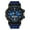 blue, variant on Men's Digital Sports Watch - Large Display, Multifunction, Shockproof, 5ATM Water Resistant, Stopwatch, Countdown, Alarm, Triple Time Zone, Luminous
